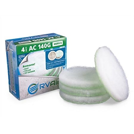 Rv Air RV Air AC140G OEM Precision Cut Round AC Filter RVR-AC140G